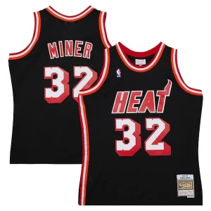 Robusto Harold Miner Miami Heat 1992/93 Hardwood Classics Swingman Throwback Jersey Black