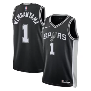 Comodo Victor Wembanyama San Antonio Spurs Nike Unisex 2023 NBA Draft First Round Pick Swingman Jersey Icon Edition Black