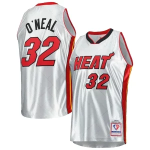 Sofisticado Shaquille O'Neal Miami Heat 2005/06 Hardwood Classics 75th Anniversary Swingman Jersey Platinum
