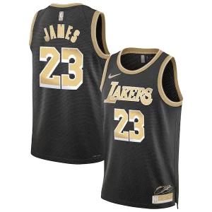 Ideal Lujoso Elegante LeBron James Los Angeles Lakers Nike Unisex Select Series Swingman Jersey Black