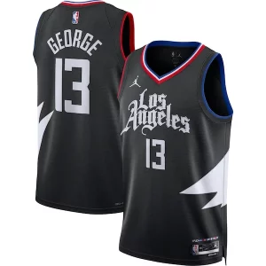 Encantador Estupendo Sofisticado Paul George LA Clippers Jordan Brand Unisex Swingman Jersey Statement Edition Black