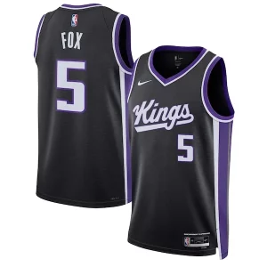 Único Hermoso Ideal De'Aaron Fox Sacramento Kings Nike Unisex Swingman Jersey Icon Edition Black/White