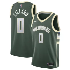 Resistente Maravilloso Damian Lillard Milwaukee Bucks Nike Unisex Swingman Player Jersey Icon Edition Hunter Green