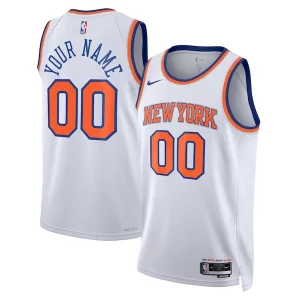 Robusto Bonito Sofisticado New York Knicks Nike Unisex Swingman Custom Jersey White Association Edition/Blue
