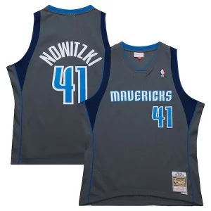 Perfecto Dirk Nowitzki Dallas Mavericks 2003/04 Hardwood Classics Swingman Jersey Gray