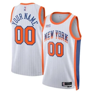 Fantástico Atractivo New York Knicks Nike Unisex 2024/25 Custom Swingman Jersey City Edition White