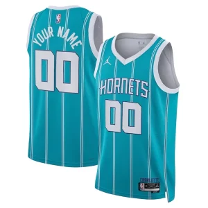 Hermoso Clásico Maravilloso Charlotte Hornets Jordan Brand Unisex Swingman Custom Jersey Teal Icon Edition