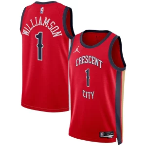 Único Zion Williamson New Orleans Pelicans Jordan Brand Unisex Swingman Jersey Statement Edition Red
