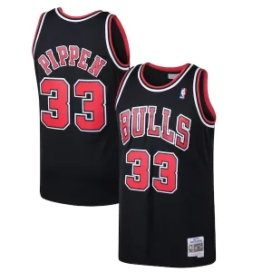 Chulo Scottie Pippen Chicago Bulls 1997/98 Hardwood Classics Swingman Jersey Black/White
