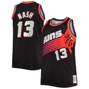 Genial Hermoso Steve Nash Phoenix Suns Big & Tall 1996/97 NBA 75th Anniversary Diamond Swingman Jersey Black