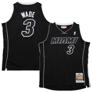 Delicioso Hermoso Encantador Dwyane Wade Miami Heat 2011/12 Hardwood Classics Authentic Jersey Black