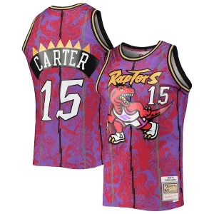 Único Ideal Fantástico Vince Carter Toronto Raptors Hardwood Classics 1998/99 Lunar New Year Swingman Jersey Purple