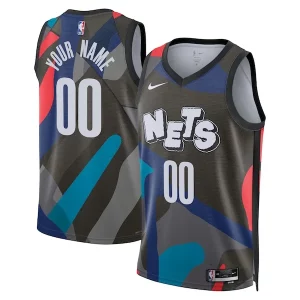 Resistente Bonito Brooklyn Nets Nike Unisex 2023/24 Custom Swingman Jersey Black City Edition