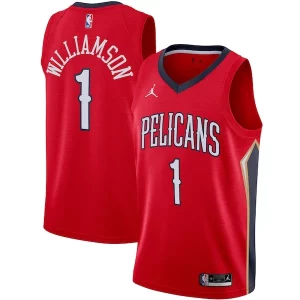 Cool Robusto Chulo Zion Williamson New Orleans Pelicans Jordan Brand 2020/21 Swingman Jersey Statement Edition Red