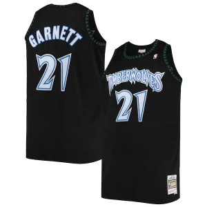 Magnífico Chulo Práctico Kevin Garnett Minnesota Timberwolves 1997/98 Big & Tall Hardwood Classics Swingman Jersey Black