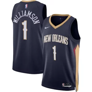 Magnífico Increíble Zion Williamson New Orleans Pelicans Nike Unisex Swingman Jersey Icon Edition Navy/White