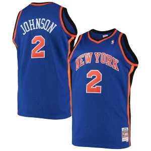 Encantador Versátil Larry Johnson New York Knicks 1998/99 Big & Tall Hardwood Classics Swingman Jersey Blue