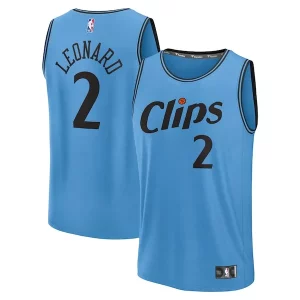 Hermoso Robusto Kawhi Leonard LA Clippers 2024/25 Fast Break Player Jersey City Edition Light Blue