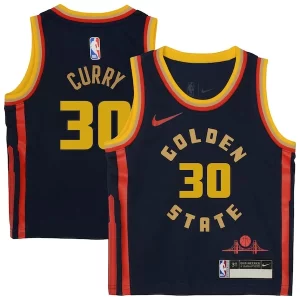 Chulo Lujoso Estupendo Stephen Curry Golden State Warriors Nike Preschool 2024/25 Swingman Player Jersey City Edition Navy