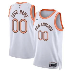 Genial San Antonio Spurs Nike Unisex 2023/24 Custom Swingman Jersey White City Edition
