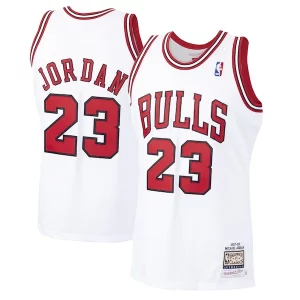 Encantador Comodo Michael Jordan Chicago Bulls 1997/98 Hardwood Classics Authentic Jersey White/Black/Scarlet