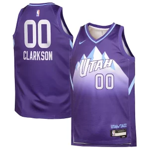 Chulo Hermoso Ideal Jordan Clarkson Utah Jazz Nike Youth 2024/25 Swingman Player Jersey City Edition Purple