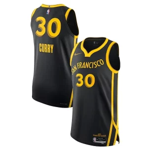 Resistente Duradero Nike Stephen Curry Golden State Warriors Authentic Jersey City Edition Black