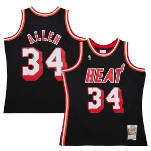 Magnífico Ray Allen Miami Heat 2013/14 Hardwood Classics Swingman Jersey Black