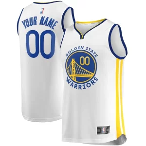 Encantador Elegante Práctico Golden State Warriors Fast Break Custom Replica Jersey White Association Edition/Royal