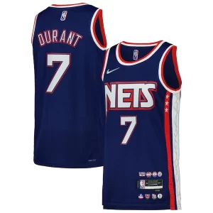 Único Atractivo Clásico Kevin Durant Brooklyn Nets Nike Swingman Player Jersey City Edition Blue/Gray