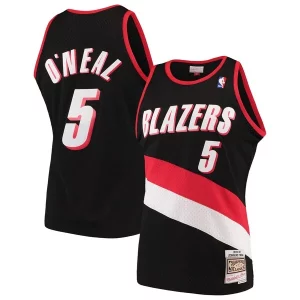 Original Jermaine O'Neal Portland Trail Blazers 1999/00 Hardwood Classics Swingman Jersey Black