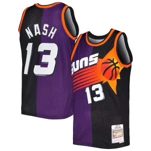 Maravilloso Comodo Steve Nash Phoenix Suns Hardwood Classics 1996/97 Split Swingman Jersey Purple/Black