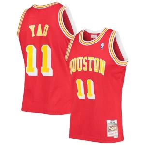 Fácil de llevar Bonito Yao Ming Houston Rockets 2004/05 Hardwood Classics Swingman Jersey Red
