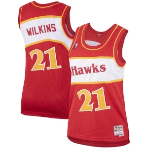 Hermoso Práctico Dominique Wilkins Atlanta Hawks Women's Hardwood Classics Swingman Jersey Red
