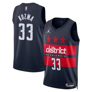 Fácil de llevar Kyle Kuzma Washington Wizards Jordan Brand Unisex 2024/25 Swingman Jersey Statement Edition Navy