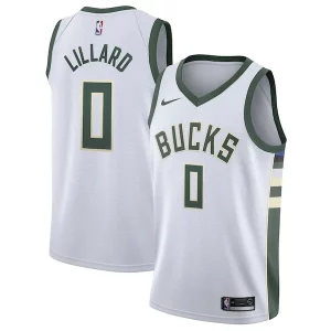 Magnífico Damian Lillard Milwaukee Bucks Nike Unisex Swingman Player Jersey Association Edition White