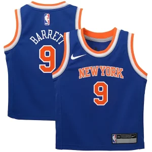 Hermoso Fácil de llevar RJ Barrett New York Knicks Nike Preschool Swingman Player Jersey Icon Edition Blue