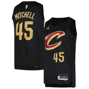 Maravilloso Donovan Mitchell Cleveland Cavaliers Jordan Brand Swingman Player Jersey Statement Edition Black