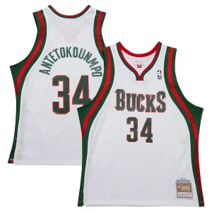 Genial Exquisito Maravilloso Giannis Antetokounmpo Milwaukee Bucks 2013/14 Hardwood Classics Swingman Jersey White