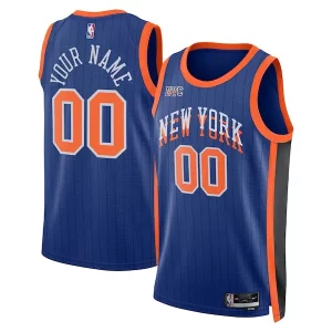 Increíble Cool Exquisito New York Knicks Nike Unisex 2023/24 Custom Swingman Jersey Blue City Edition