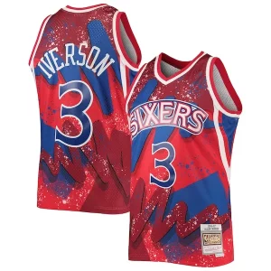 Sofisticado Allen Iverson Philadelphia 76ers Hardwood Classics 1996/97 Hyper Hoops Swingman Jersey Red