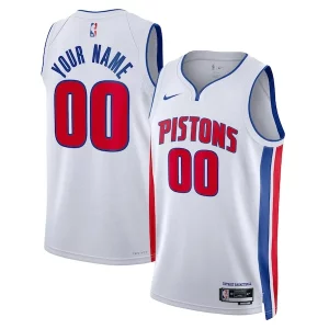 Práctico Detroit Pistons Nike Unisex Swingman Custom Jersey White Association Edition