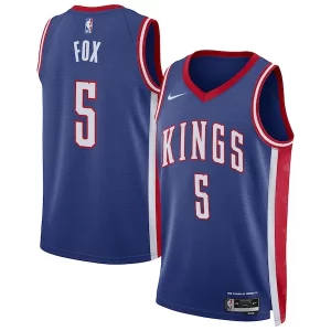 Magnífico Fácil de llevar Hermoso De'Aaron Fox Sacramento Kings Nike Unisex 2024/25 Swingman Player Jersey City Edition Blue