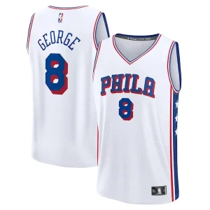 Duradero Paul George Philadelphia 76ers Youth Fast Break Replica Player Jersey Association Edition White
