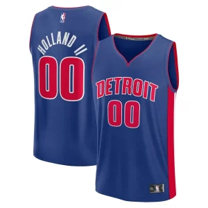 Robusto Práctico Ron Holland II Detroit Pistons Fast Break Replica Player Jersey Icon Edition Blue