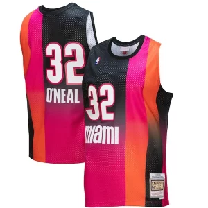 Genial Duradero Shaquille O'Neal Miami Heat 2005/06 Hardwood Classics Fadeaway Swingman Player Jersey Pink/Black