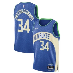 Cool Moderno Giannis Antetokounmpo Milwaukee Bucks Nike Unisex 2023/24 Swingman Jersey Blue City Edition