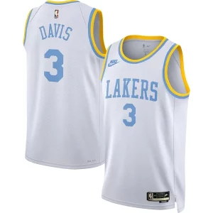 Práctico Exquisito Clásico Anthony Davis Los Angeles Lakers Nike Swingman Jersey Classic Edition White