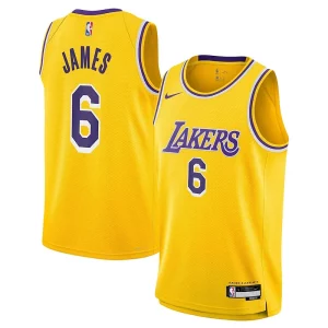 Original Moderno Atractivo LeBron James Los Angeles Lakers Nike Youth Swingman Jersey Icon Edition Gold