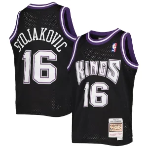 Bonito Peja Stojakovic Sacramento Kings Youth 2001/02 Hardwood Classics Swingman Jersey Black